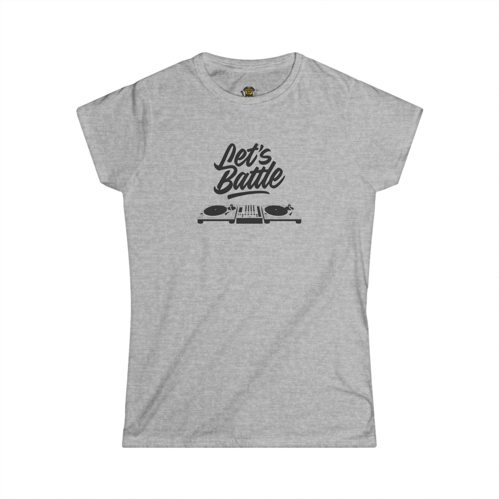 Let’s Battle Women’s DJ Turntable Throwdown Tee