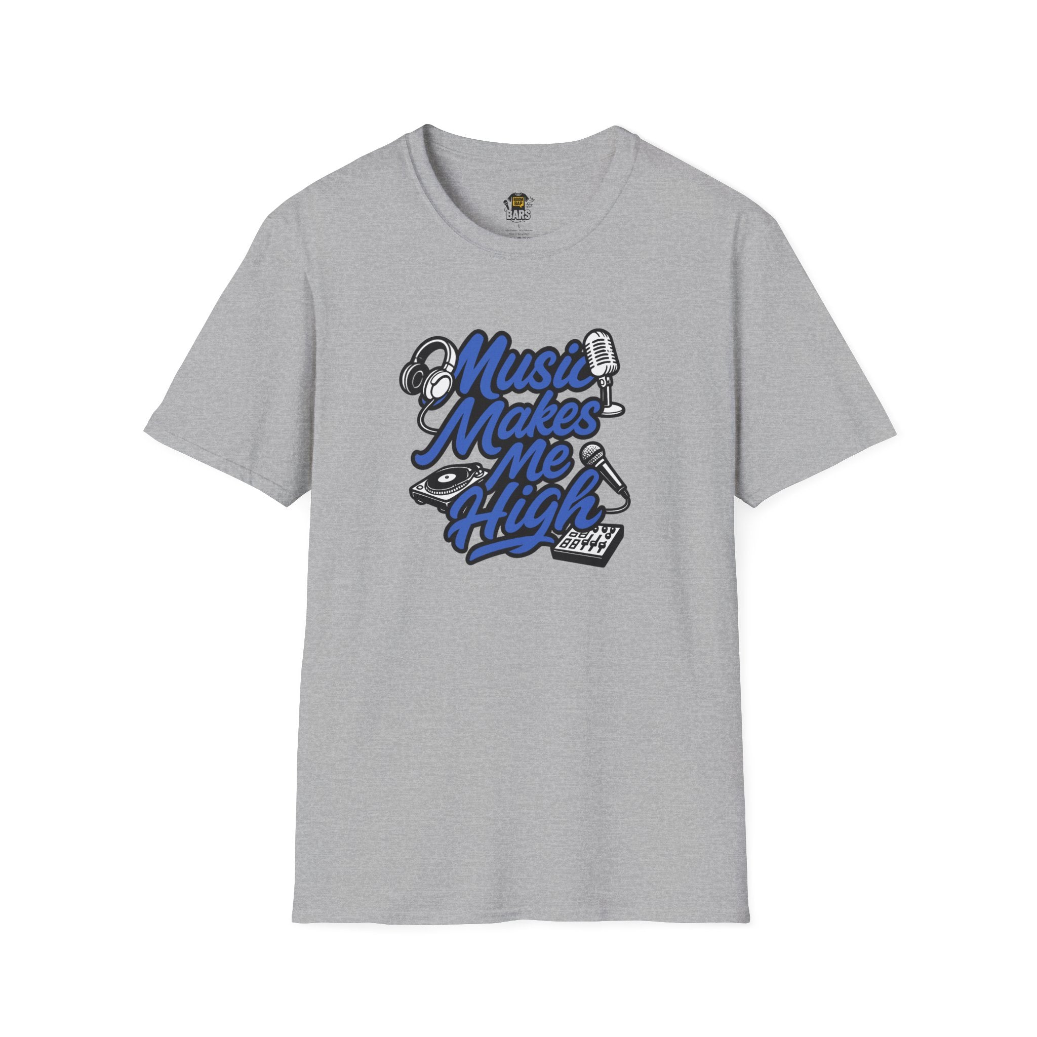 Music Makes Me High — Bars Collection Tee