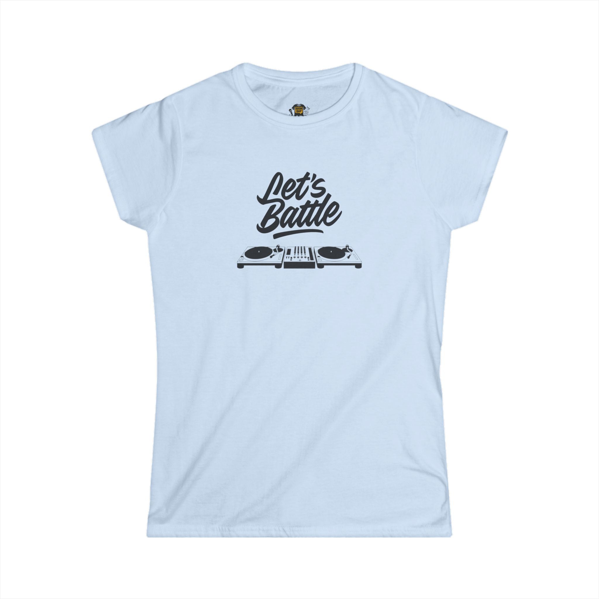 Let’s Battle Women’s DJ Turntable Throwdown Tee