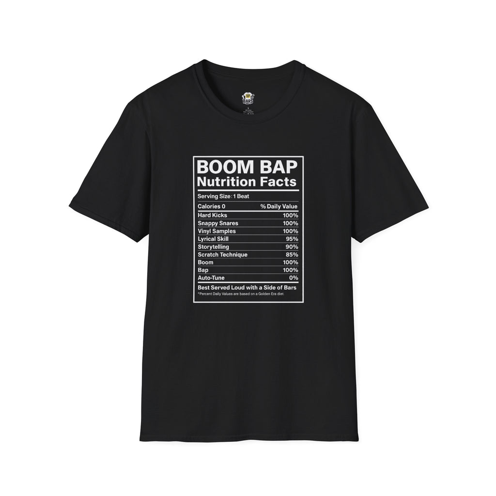 Boom Bap Nutrition Facts — Bars Collection Tee