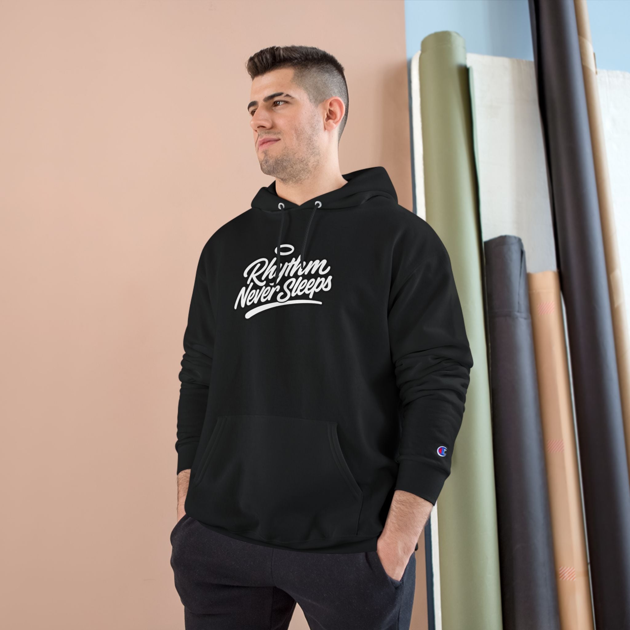 Rhythm Never Sleeps Champion Hoodie
