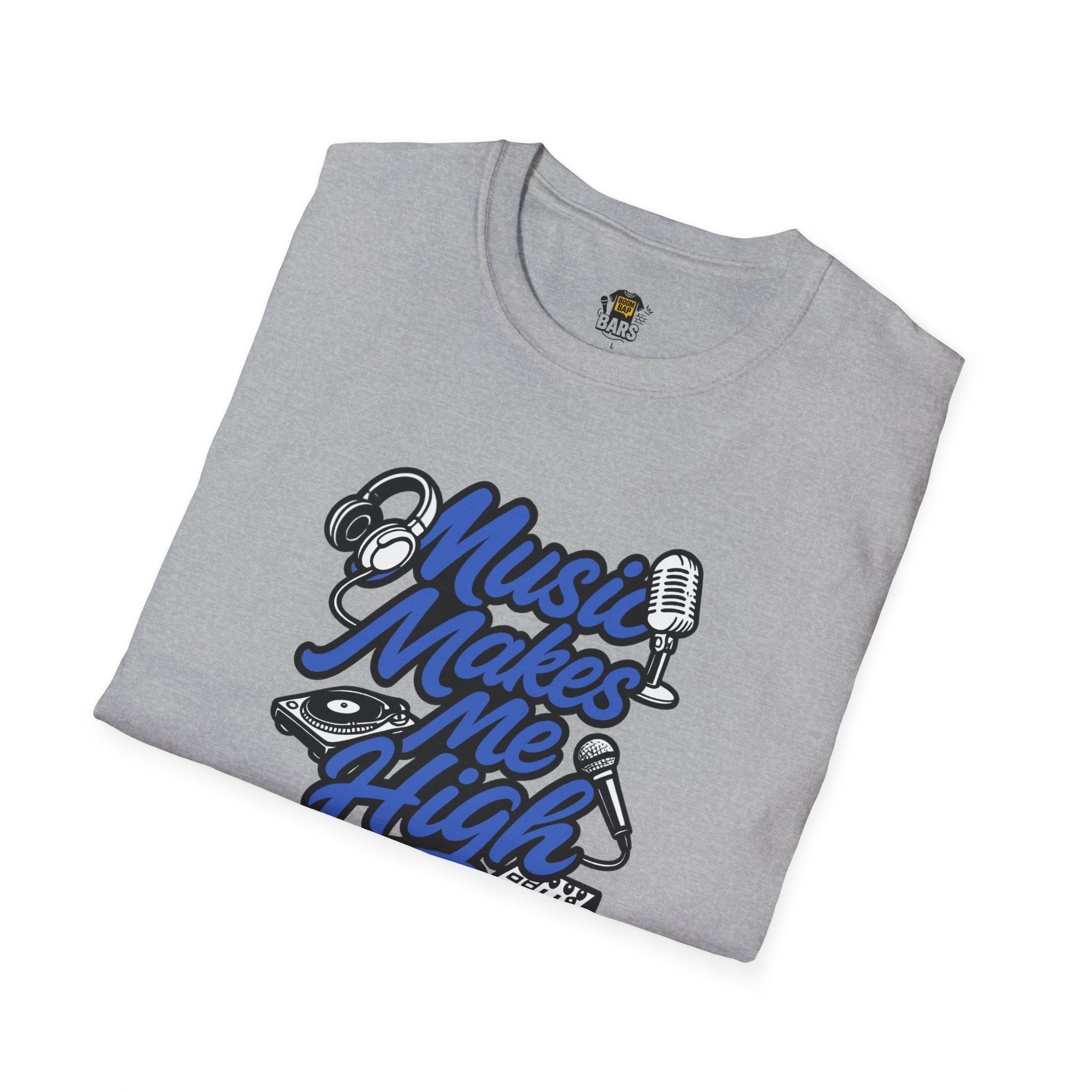 Music Makes Me High — Bars Collection Tee