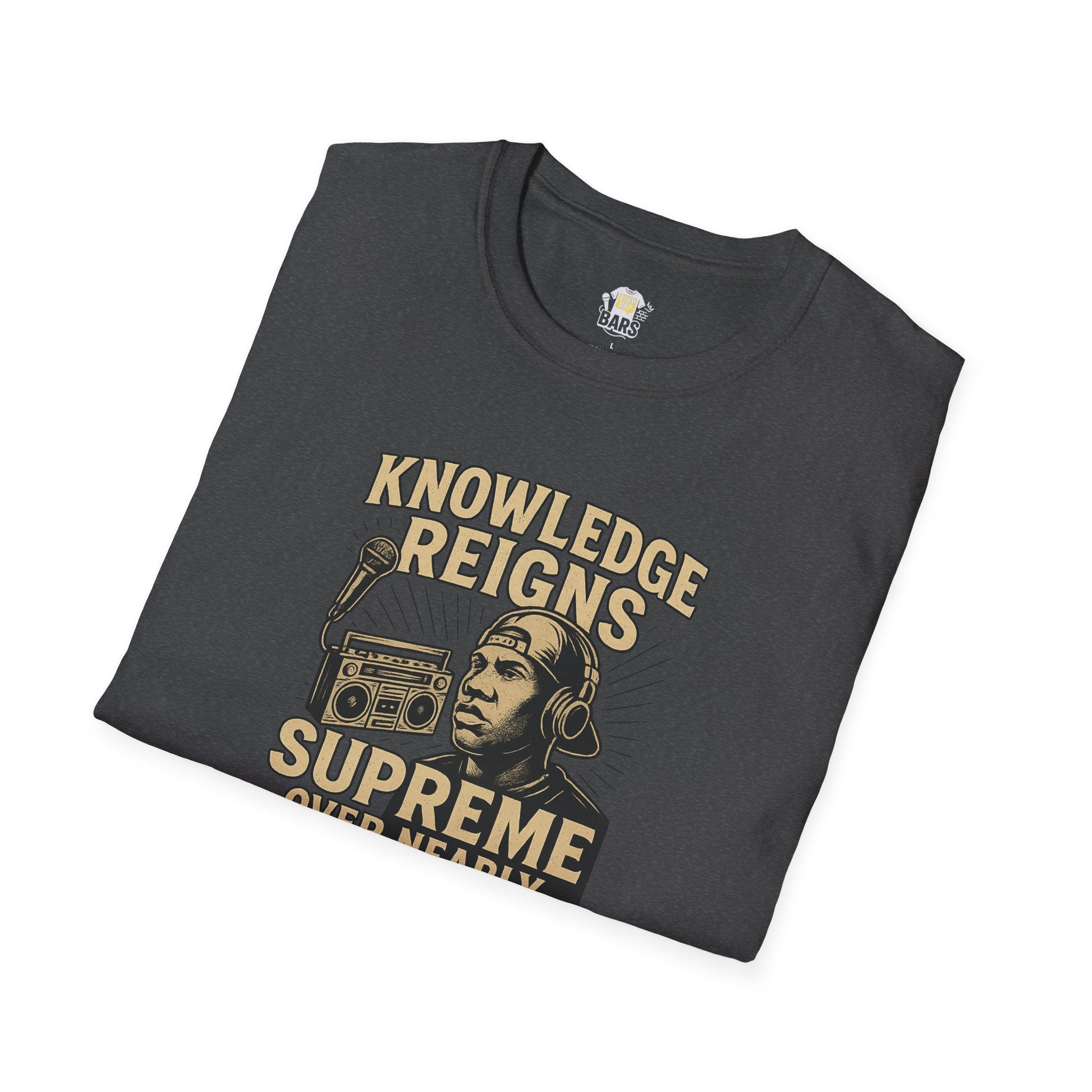 Knowledge Reigns Supreme — Bars Collection Tee (Gold Variant)