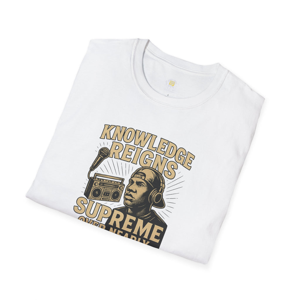 Knowledge Reigns Supreme — Bars Collection Tee (Gold Variant)