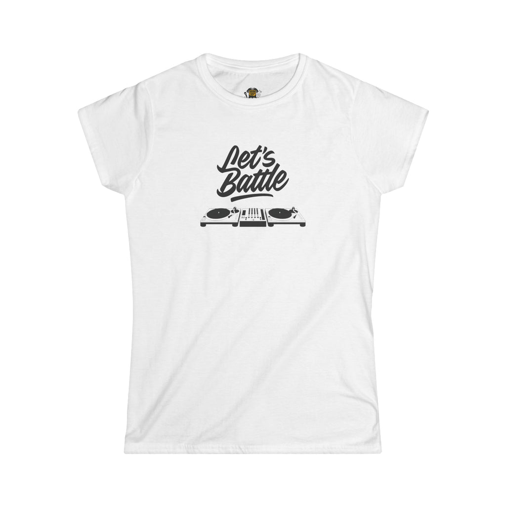 Let’s Battle Women’s DJ Turntable Throwdown Tee
