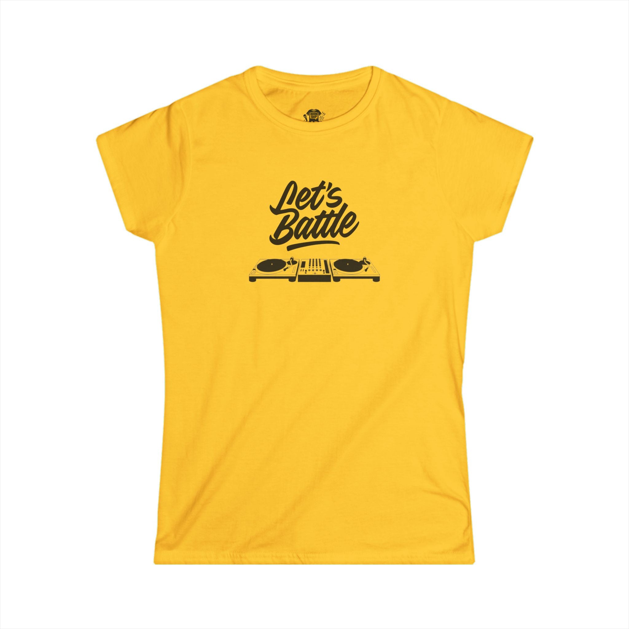 Let’s Battle Women’s DJ Turntable Throwdown Tee