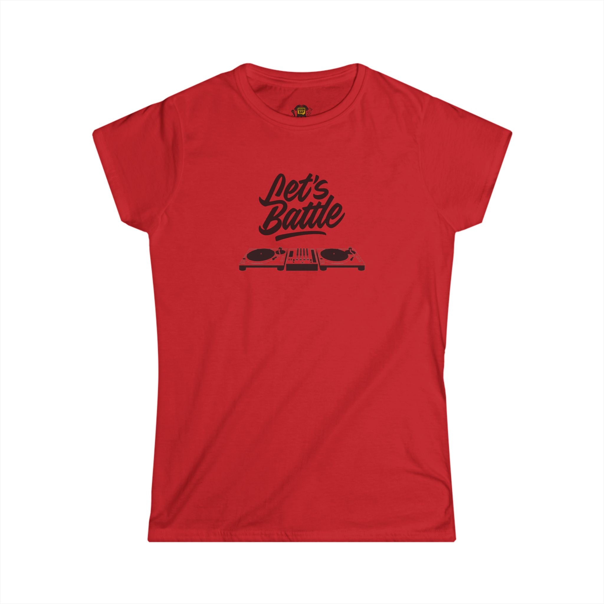 Let’s Battle Women’s DJ Turntable Throwdown Tee