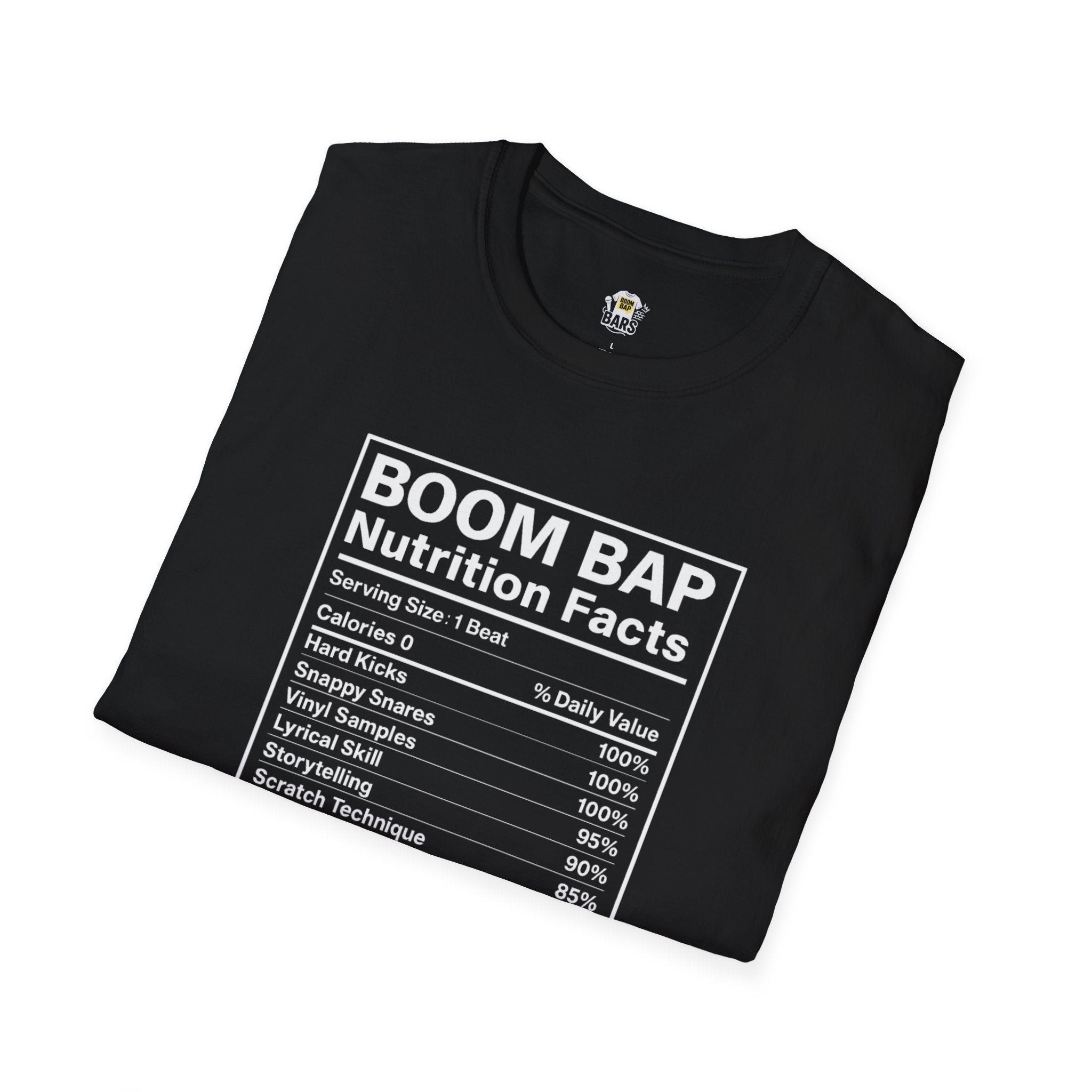 Boom Bap Nutrition Facts — Bars Collection Tee