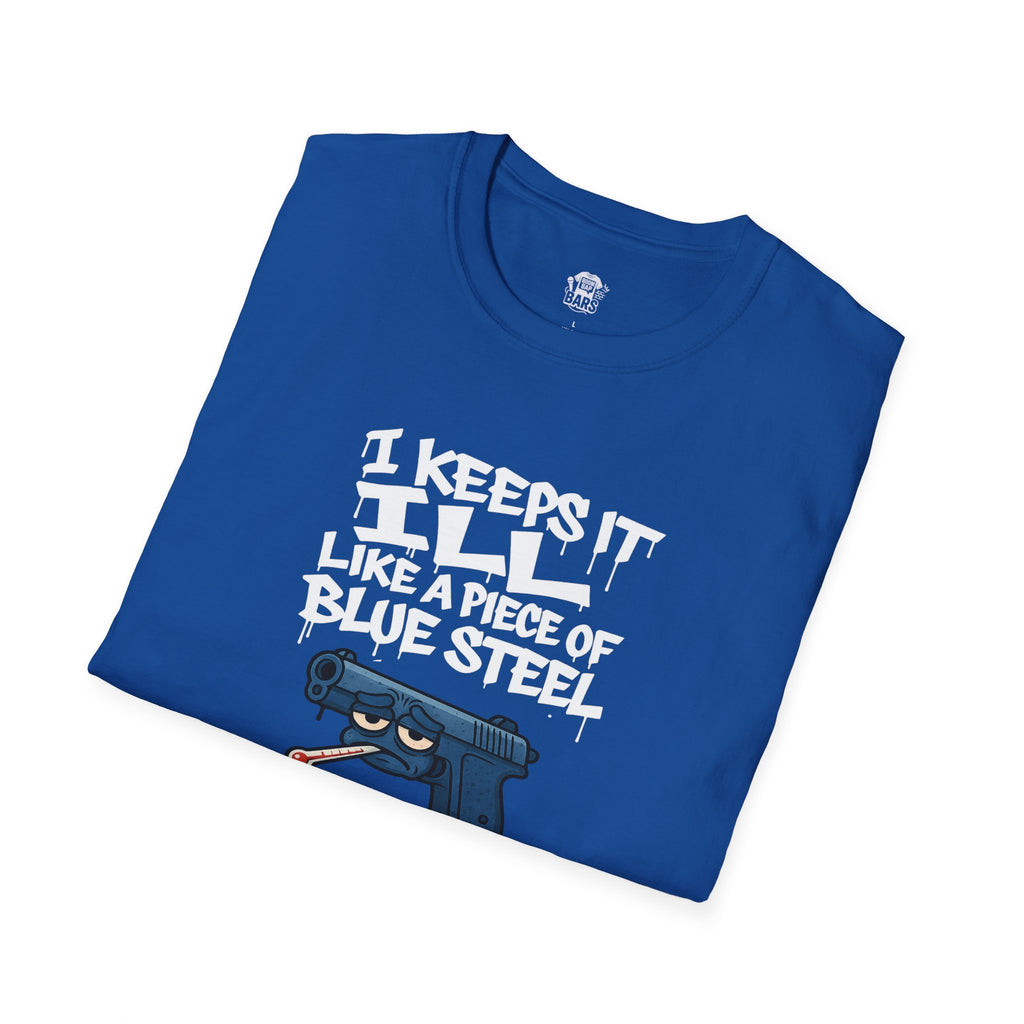 Blue Steel Ill — Bars Collection Tee