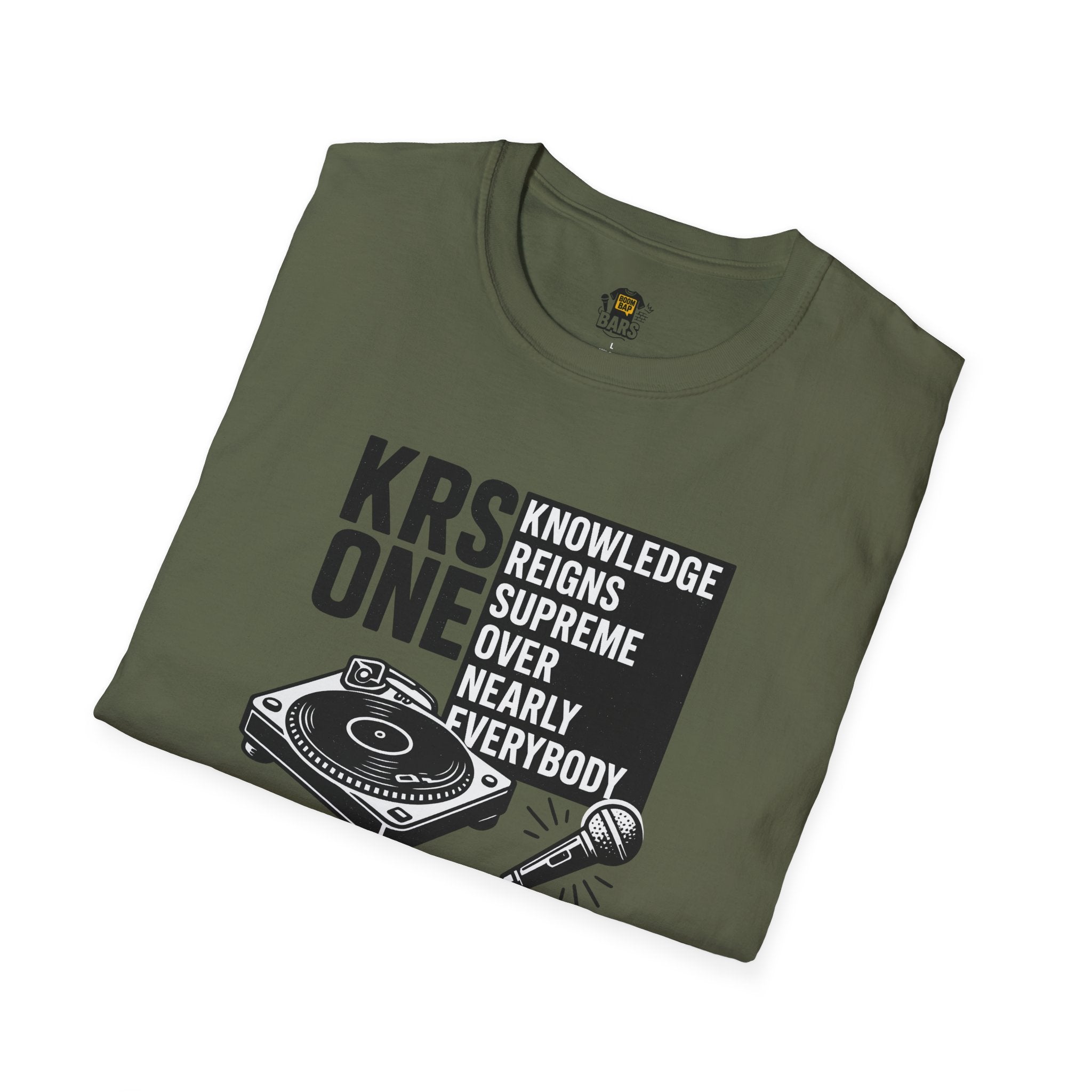 Knowledge Reigns Supreme — Bars Collection Tee